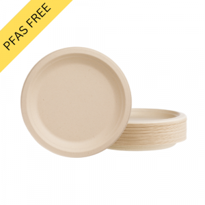 Sugarfiber™ 7 inch Round Plates PFAS Free