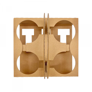 Kraft 4 Cup Carrier with Handle